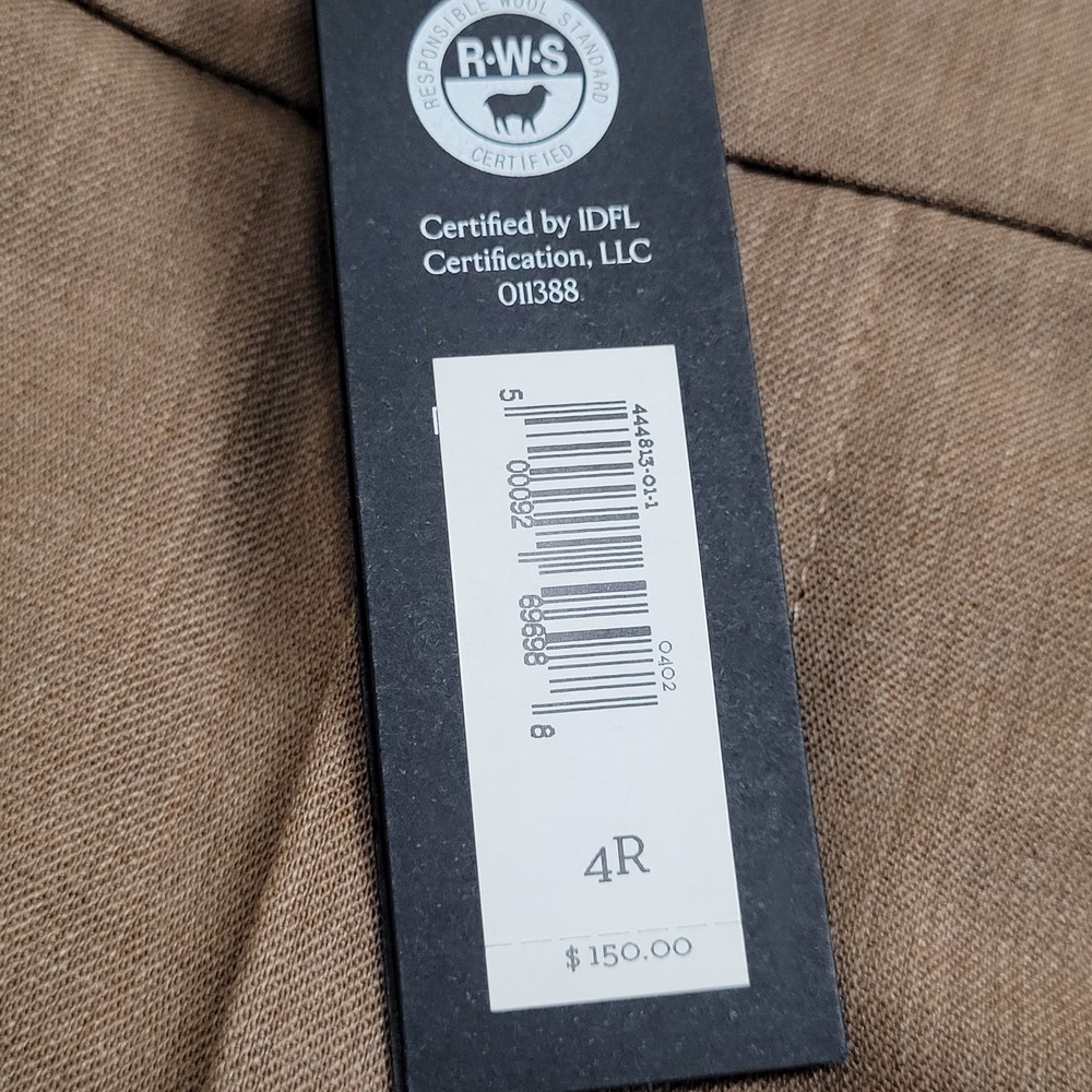 NWT Banana Republic Pants Women 4 Brown SIENA Straight Leg Italian Wool Trousers - Picture 5 of 16